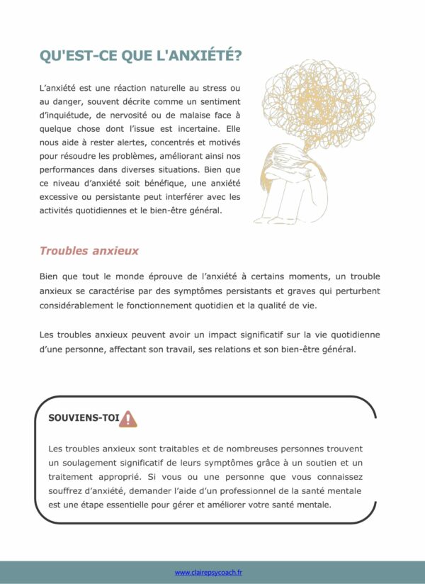 Programme - Anxiété