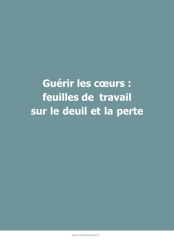 Le deuil et la perte - en ligne