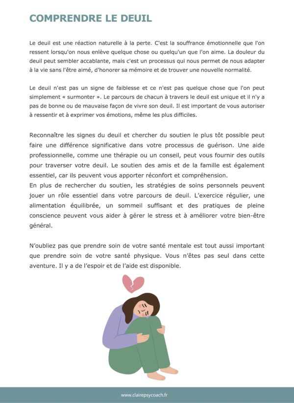 Programme – Deuil et Perte